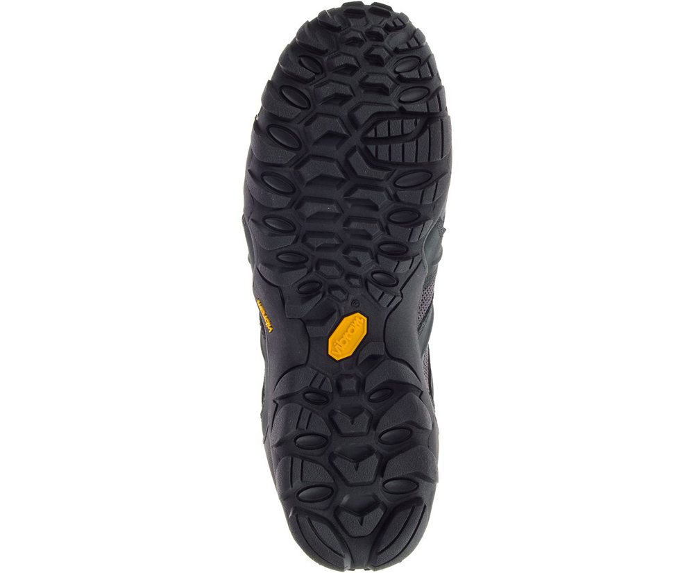 Buty Trekkingowe Merrell Męskie Czarne/Szare - Chameleon 8 Stretch Waterproof - 946312-FVJ